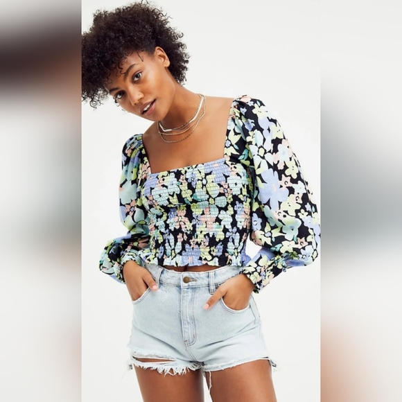 Free People Tops - Free People Ariana Long Sleeve Blouse in Retro Size S